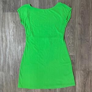 Free people beach green bodycon t-shirt dress low back nwt